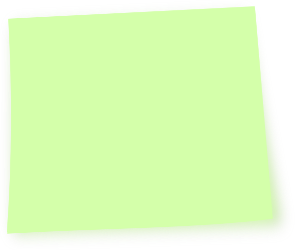 Green Post It Note Png - Green Post It Notes Png (600x507), Png Download