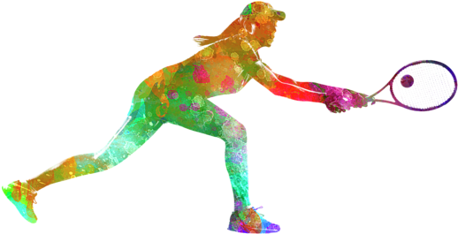 Click And Drag To Re-position The Image, If Desired - Tennis Watercolor (600x480), Png Download