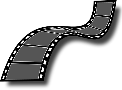 Movie Clipart Transparent - Film Strip Clip Art (407x300), Png Download
