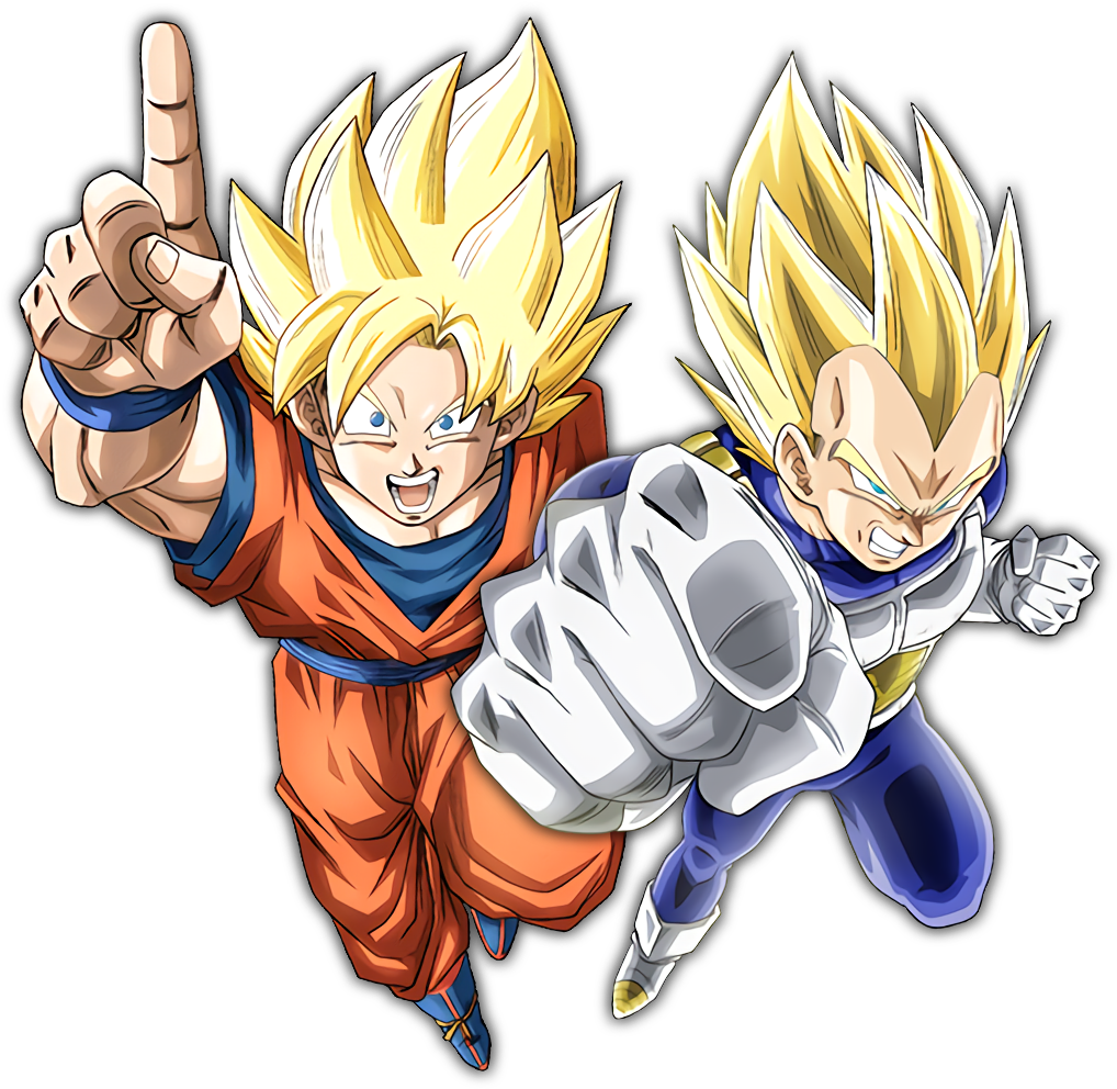 Ssj Goku And Vegeta - Ssj Goku And Vegeta Png (1025x1000), Png Download
