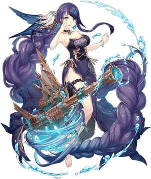 Little Mermaid/gunner - Mermaid Paladin (350x416), Png Download