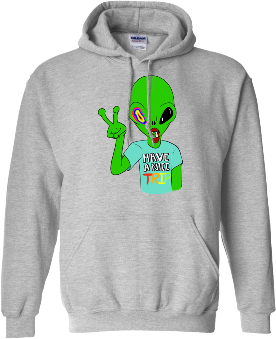 Acid Alien Hoodie - Infinity Cat T- Shirt (1155x1155), Png Download