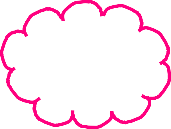Cloud Thought Bubble - Clip Art (600x453), Png Download