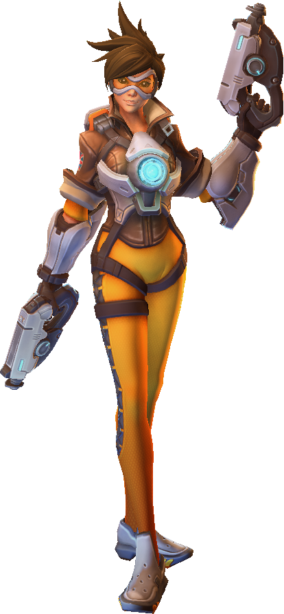Hots Tracer 005 - Heroes Of The Storm Tracer Png (414x893), Png Download