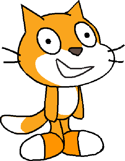 Scratch Cat Brother - Scratch Cat (428x553), Png Download