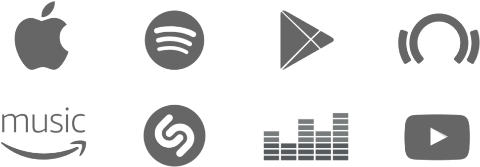 Amazon Music - Deezer (1024x373), Png Download