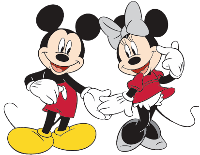 6,180 Cat And Mouse Stock Vector Illustration And Royalty - Mickey And Minnie Mouse (419x327), Png Download