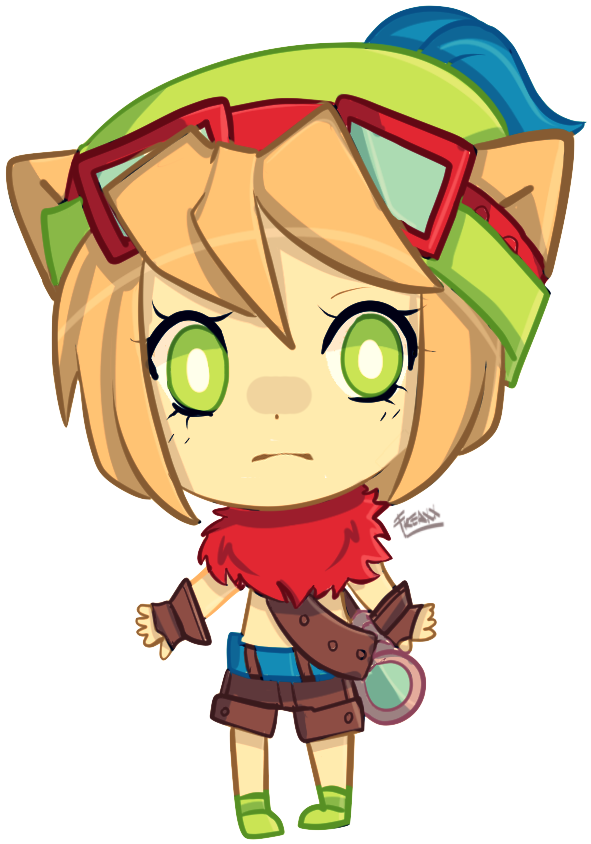 Chibi Drawing Anime Fan Art - Chibi Teemo (627x944), Png Download