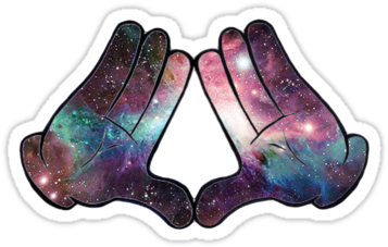 Pin Illuminati Hand Symbols And Meanings Members In - Galaxy Illuminati Png (375x360), Png Download