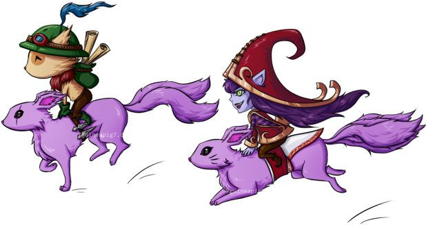 Teemo And Lulu - Lol Teemo And Lulu (630x356), Png Download