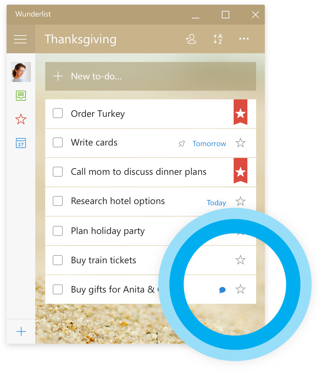 Hey Cortana Adding To-dos Just Got Easier - Wunderlist (1188x1224), Png Download
