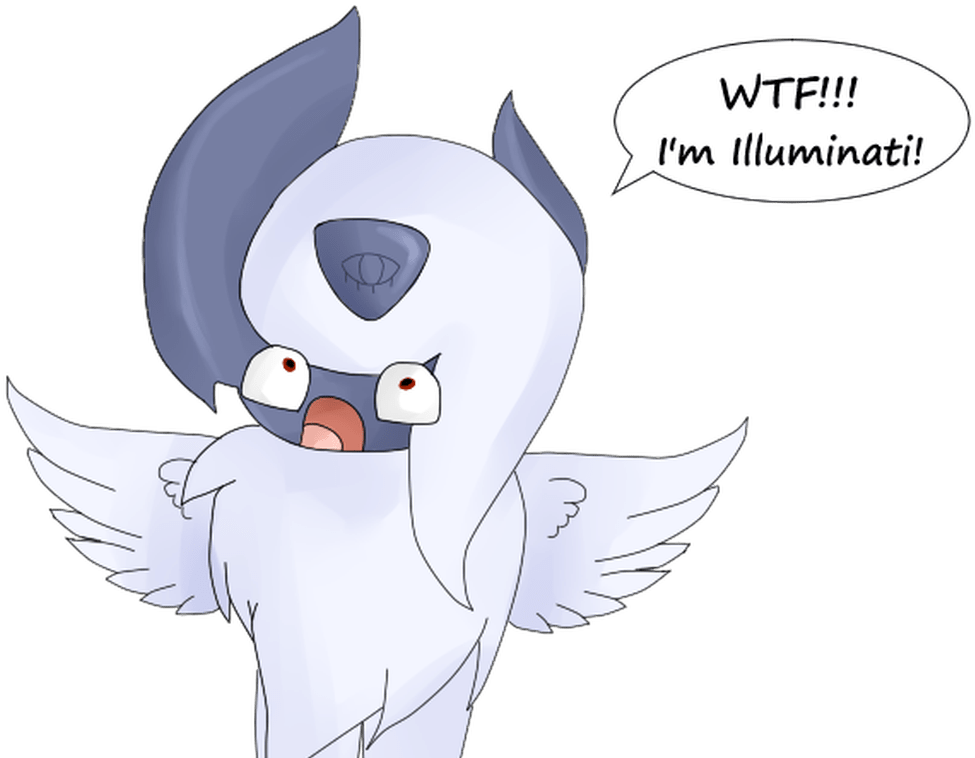 Illuminati Drawing Ubisafe - Cute Absol (1368x855), Png Download