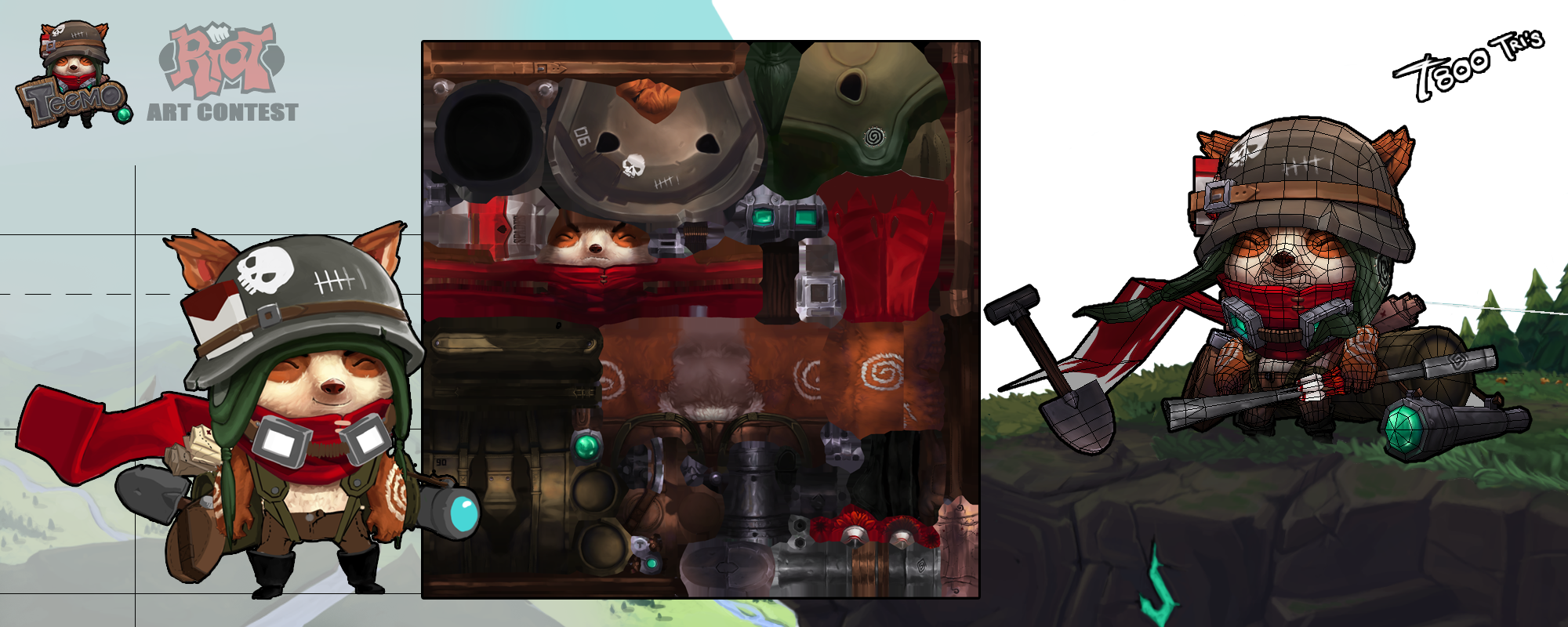 Teemo Pres Construct - Riot Games (2000x800), Png Download