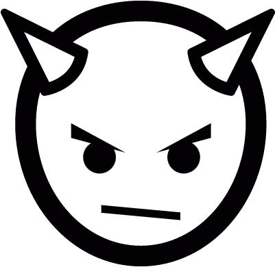 Evil Emoticon Vector - Dark Aim (400x400), Png Download