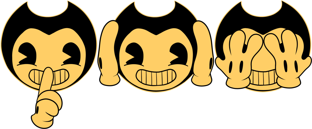 Banner Royalty Free Library See No Evil Clipart - Bendy And The Ink Machine Evil Bendy Costume (1337x598), Png Download