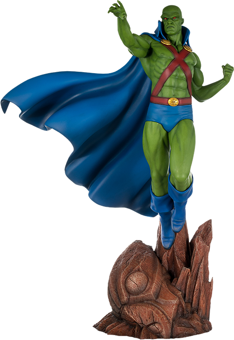 Dc Comics Maquette Super Powers Martian Manhunter - Martian Manhunter Statue (480x697), Png Download