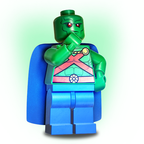 Martian Manhunter - Lego Martian Manhunter Png (500x500), Png Download