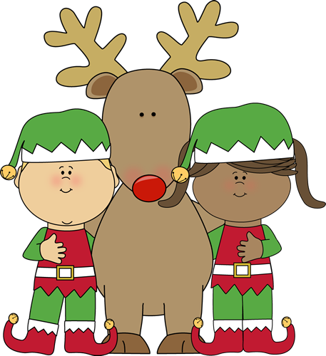 Christmas Elf At Work Png Image Background - My Cute Graphics Christmas (457x500), Png Download