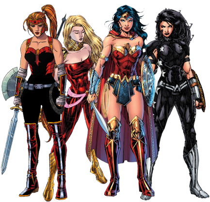 Dc Families - Amazons - Ultimate Sticker Collection: Dc Comics Wonder Woman (500x458), Png Download