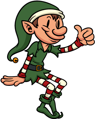 Png Black And White Download Christmas Elves By Creative - Christmas Elf (408x408), Png Download