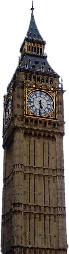 London Freetoedit - Big Ben (232x847), Png Download