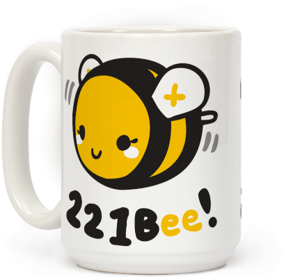 221 Bee Sherlock Holmes Coffee Mug - Happy Bee Day Honey Bumble Bee Coffee Mug Adorable (484x484), Png Download