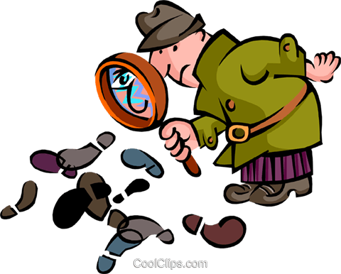 Sherlock Holmes Royalty Free Vector Clip Art Illustration - Computer Forensics (480x386), Png Download