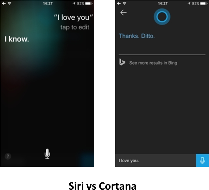 Finally, Cortana Has A Different Sense Of Humour To - Siri (686x655), Png Download