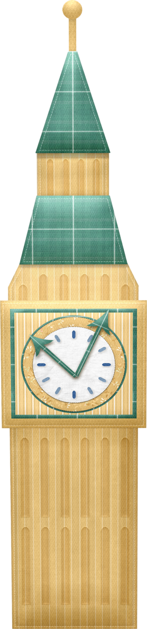 Фотки Childrens Workshop, Decoupage Printables, London - Big Ben Clock Clipart (301x1280), Png Download