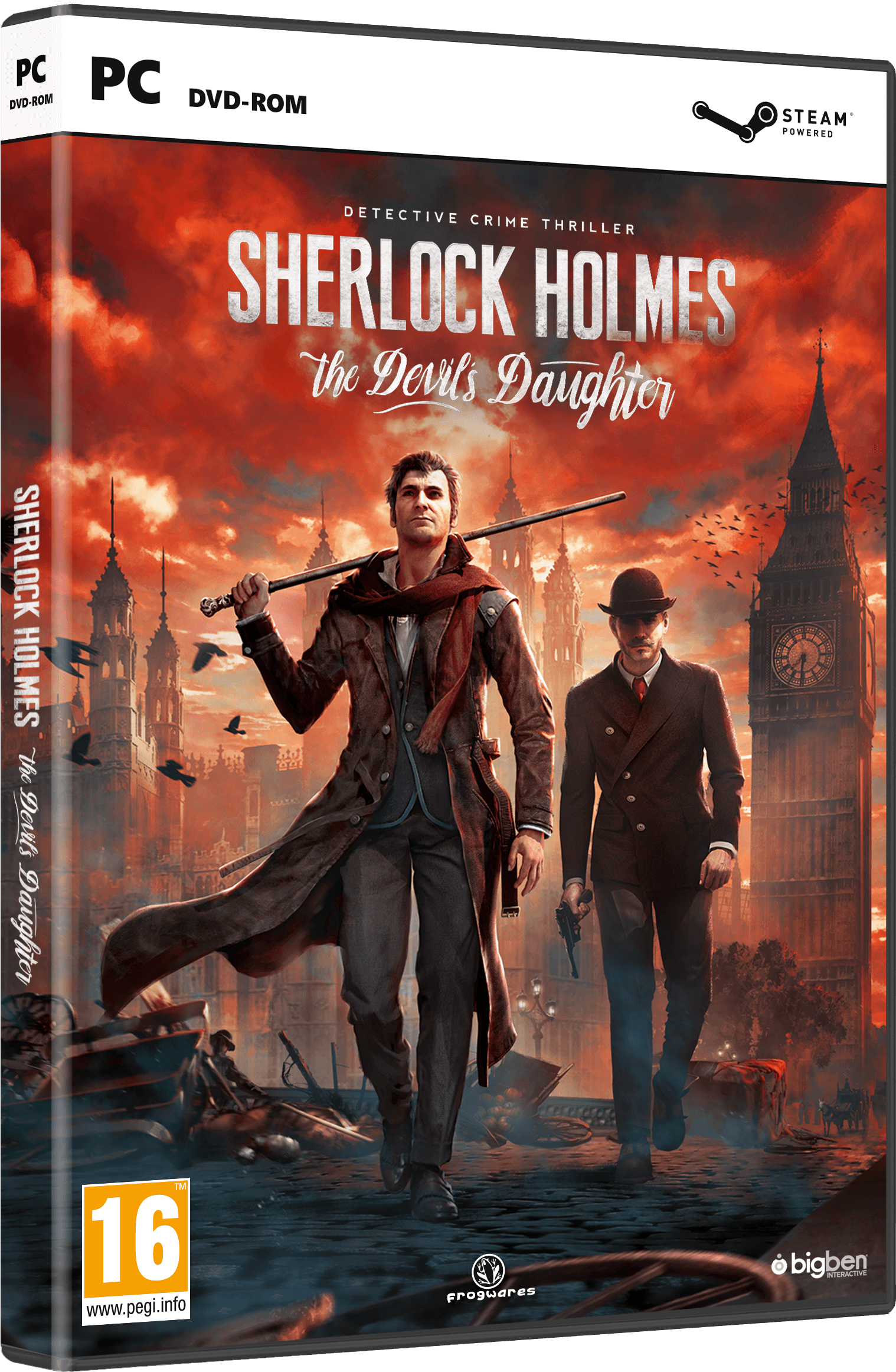 Sherlock Holmes And John Watson Will Track Down Evil - Sherlock Holmes Devil's Daughter Ps4 (1650x2447), Png Download