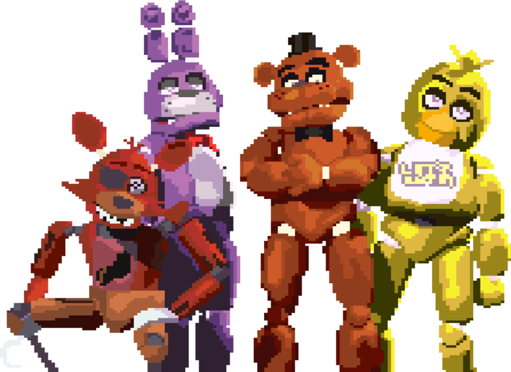 Animatronics Five Nights At Freddy's - Animatronics Five Nights At Freddy's Png (1024x746), Png Download