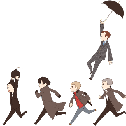 Sherlock Transparent Fanart Banner Stock - Fanfiction Sherlock X Lestrade (450x450), Png Download