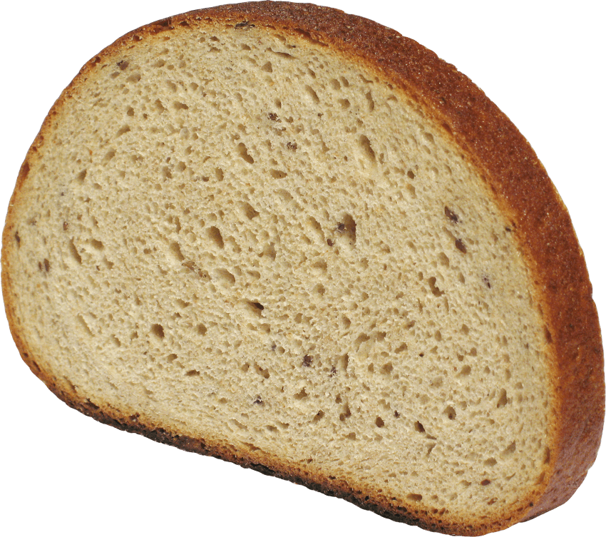 Free Png Slice Of Bread Png Images Transparent - Whole Wheat Bread Png (850x753), Png Download