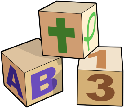 Baby Blocks Clip Art - Infant (400x348), Png Download