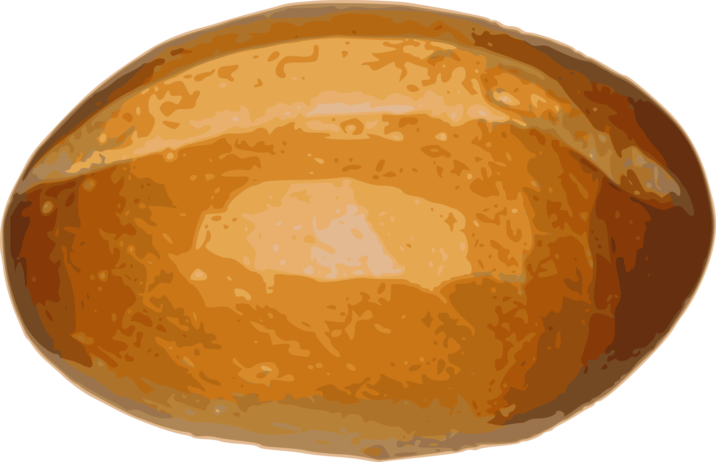 28 Collection Of Bread Rolls Clipart - Big Roll Of Bread (2400x1550), Png Download