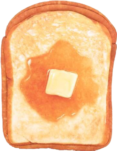 【おもしろ雑貨】●まるでパンみたいなショルダーポーチ(ハニートースト) (465x603), Png Download