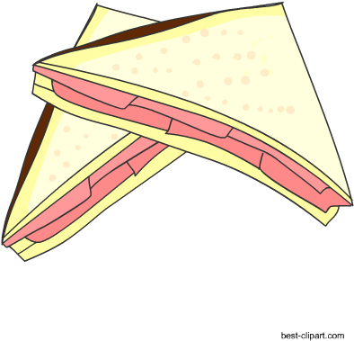 Free White Bread Sandwich - Sandwich (450x450), Png Download