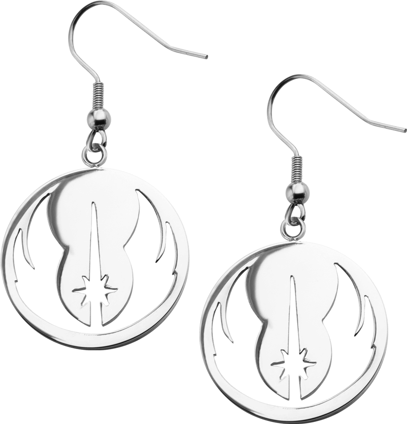 Star Wars Jedi Order Dangle Earrings - Rebel Alliance Symbol Dangle Earrings (850x850), Png Download