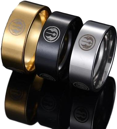 Jedi Order Stainless Steel Ring - Ring (500x441), Png Download
