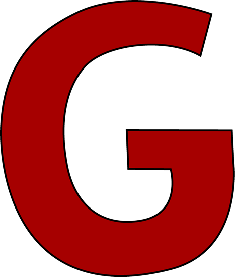 Bunch Ideas Of G Block Letter Fancy Red Letter G Clip - Alphabet (467x550), Png Download