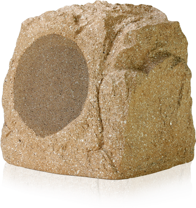 All Weather Outdoor Landscape Loudspeaker With Short - Atlas Sound Rockfa62t-br [restock Item] Rock Speaker (800x800), Png Download