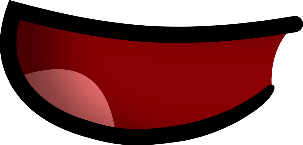 Open Mouth Shaded - Battle For Dream Island Mouth (967x464), Png Download