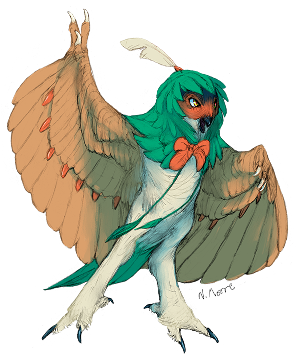Decidueye - Digital Art (706x750), Png Download