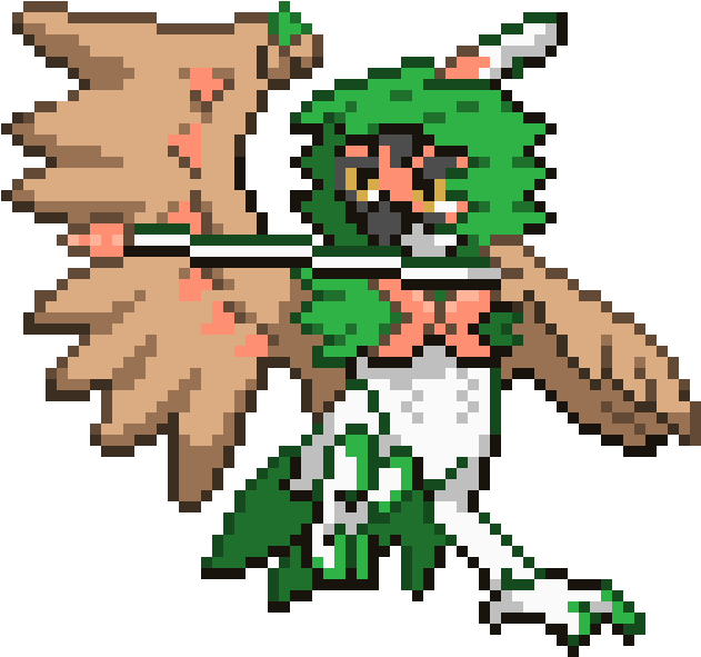 Decidueye - Pixel Art Pokemon Decidueye (680x630), Png Download