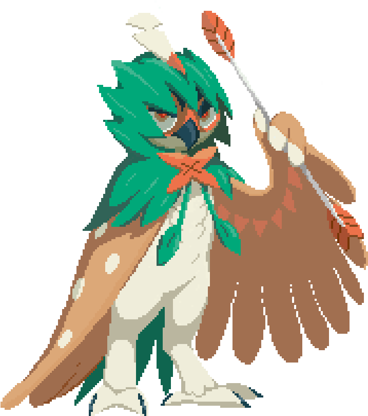 Decidueye Pixel Art I Did Today - Decidueye Pixel Art (760x920), Png Download