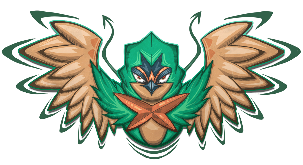 Decidueye By Vederation - Deviantart (1190x650), Png Download