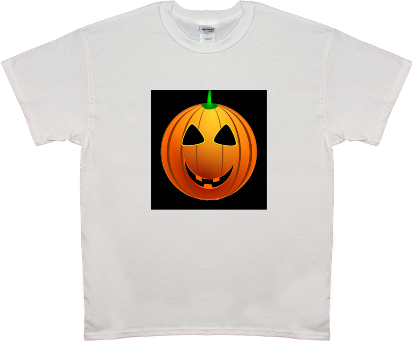 Emoji Halloween Pumpkin Tee Shirt Mens & Womens - Jack-o'-lantern (852x762), Png Download