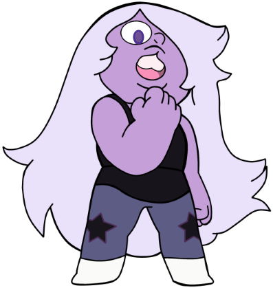 New Comic Con Amethyst - Steven Universe (397x419), Png Download