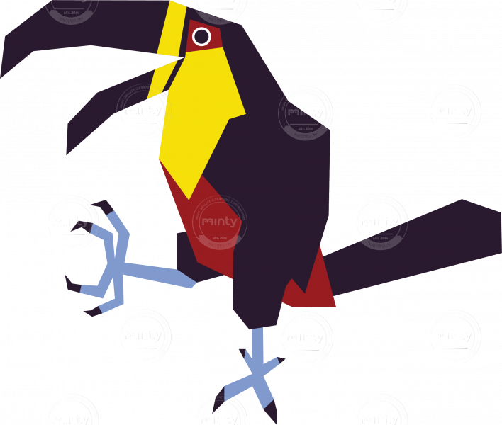 Dancing Toucan - Illustration (708x600), Png Download