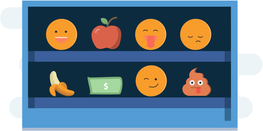 Choose The Emoji That Fits Your Push Message Requirement - Emoji (858x428), Png Download